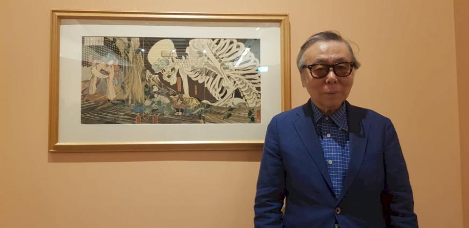 中右瑛是日本相當知名且重量級浮世繪收藏家，擁有浮世繪藏品多達3千件。(江昭倫 攝)