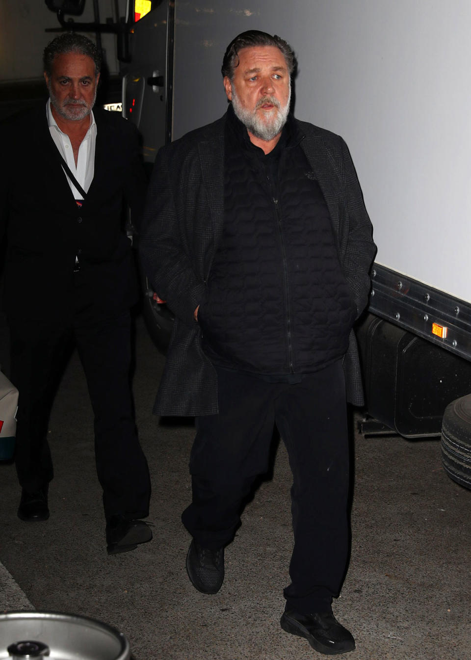 Russell Crowe exiting Manning Bar in Sydney