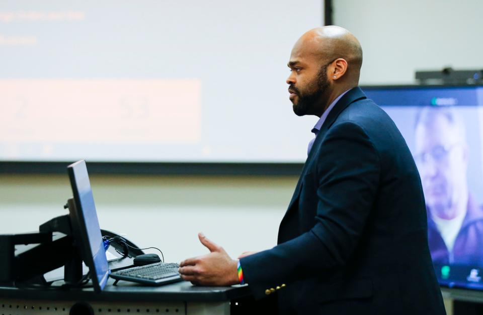 In February, Kyler Sherman-Wilkins spoke to the Springfield school board, He has repeatedly addressed the board about diversity, equity and inclusion topics and support for LGBTQ students and employees.