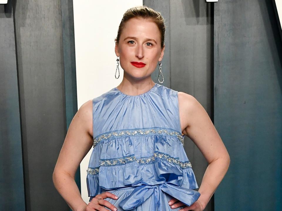 Mamie Gummer attends the 2020 Vanity Fair Oscar Party hosted by Radhika Jones at Wallis Annenberg Center for the Performing Arts on February 09, 2020 in Beverly Hills, California