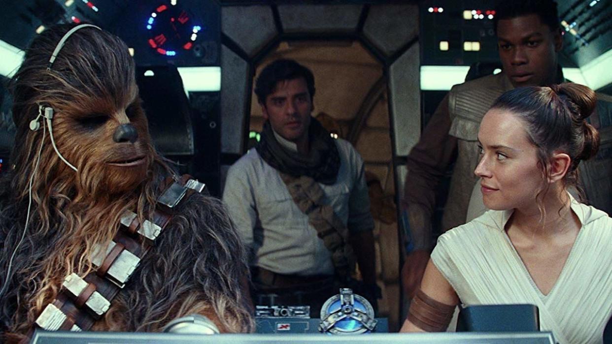  Rey, Finn, Poe Dameron and Chewbacca in Star Wars: The Rise of Skywalker 
