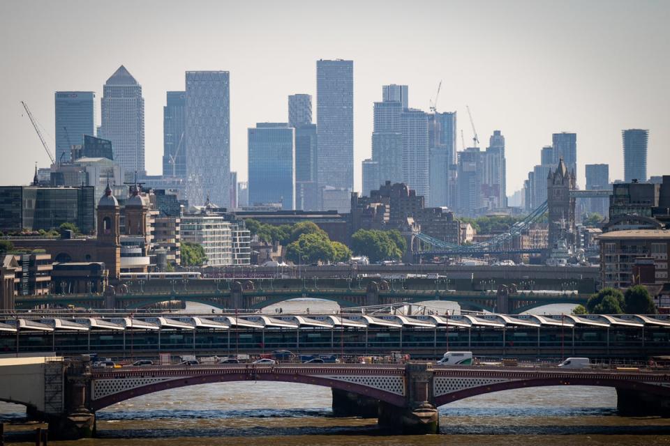 London stock dropped again on Friday as the pound tumbled to a 37-year-low (Aaron Chown/PA) (PA Wire)