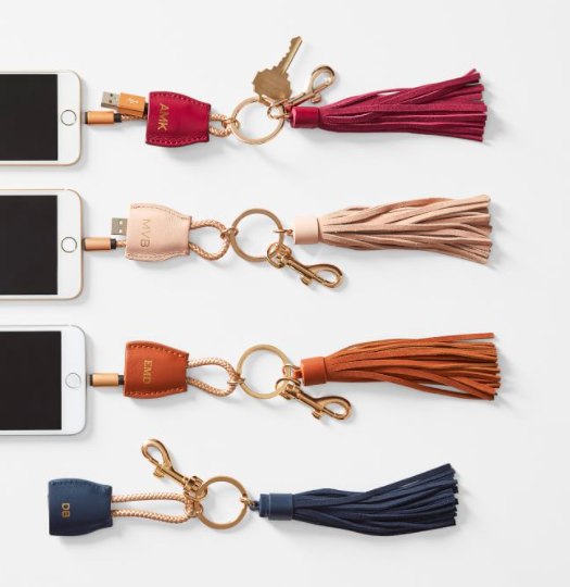 Power Up Lightning to USB Tassel Keychain