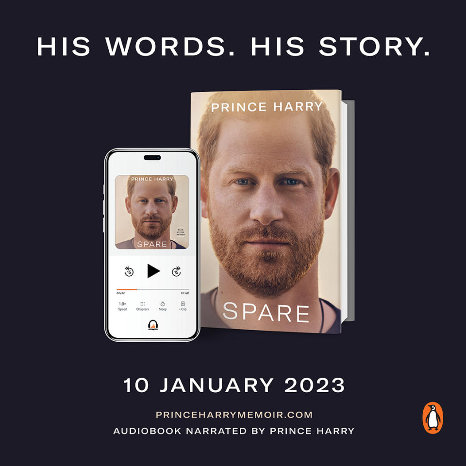 Prince Harry's book will be released on 10 January. (Random House)