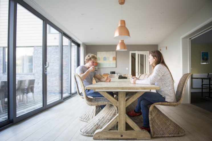 The dining room at Seamist [Photo: Lucy Merrell]