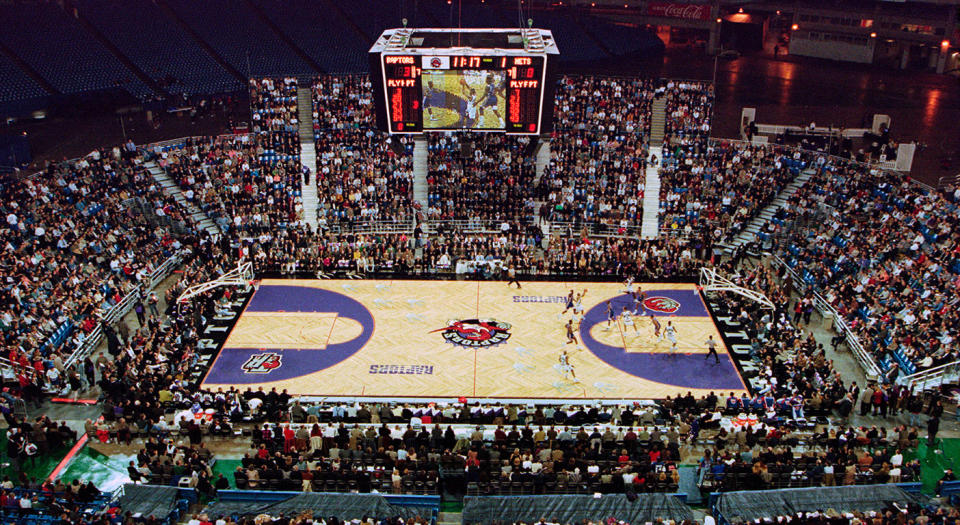 A lot has changed since the Raptors first stepped onto the SkyDome court in 1995. (Moe Doiron/CP)