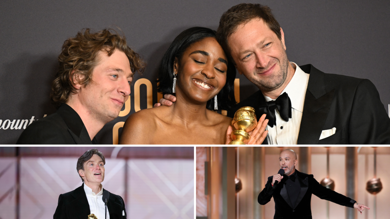 Golden Globe Awards 2024: 'Oppenheimer,' 'Beef,' 'The Bear,' 'Poor Things' win big, Jo Koy takes a jab at Taylor Swift (Getty Images)