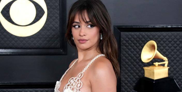 los angeles, california february 05 for editorial use only camila cabello attends the 65th grammy awards on february 05, 2023 in los angeles, california photo by jeff kravitzfilmmagic