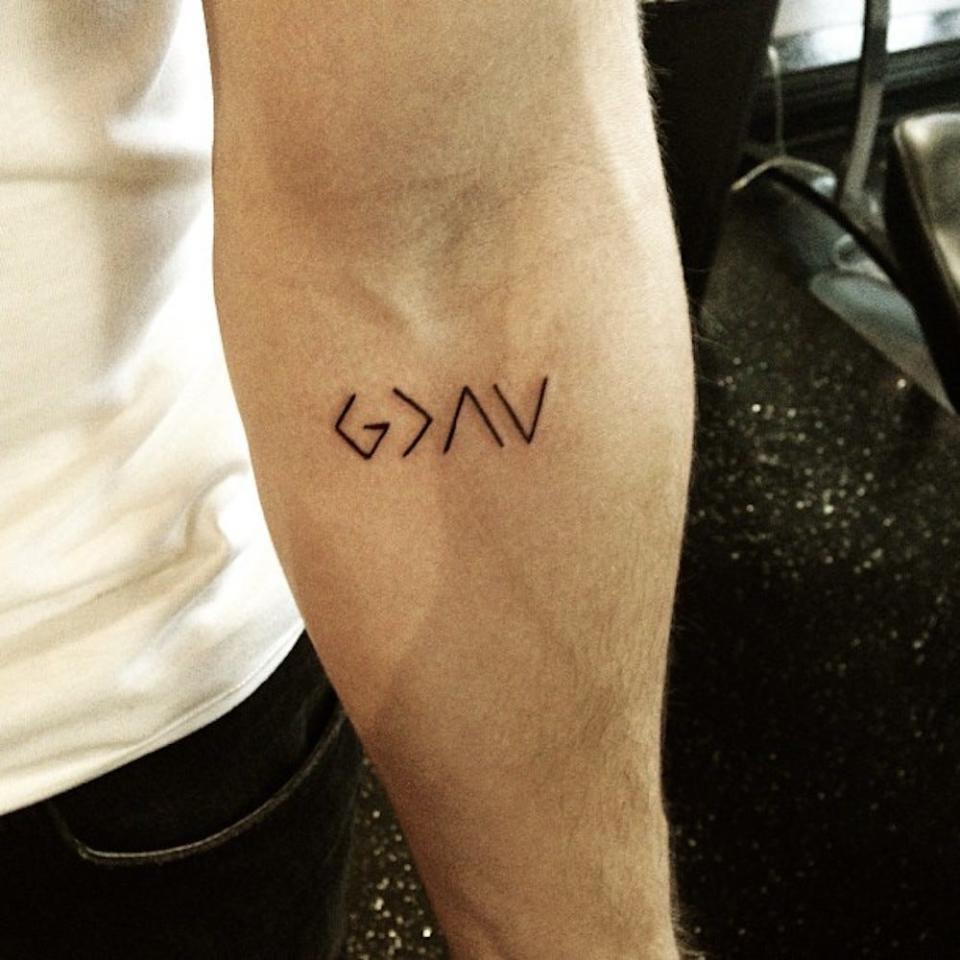 nick jonas god is greater than the highs and lows tattoo instagram august 2013