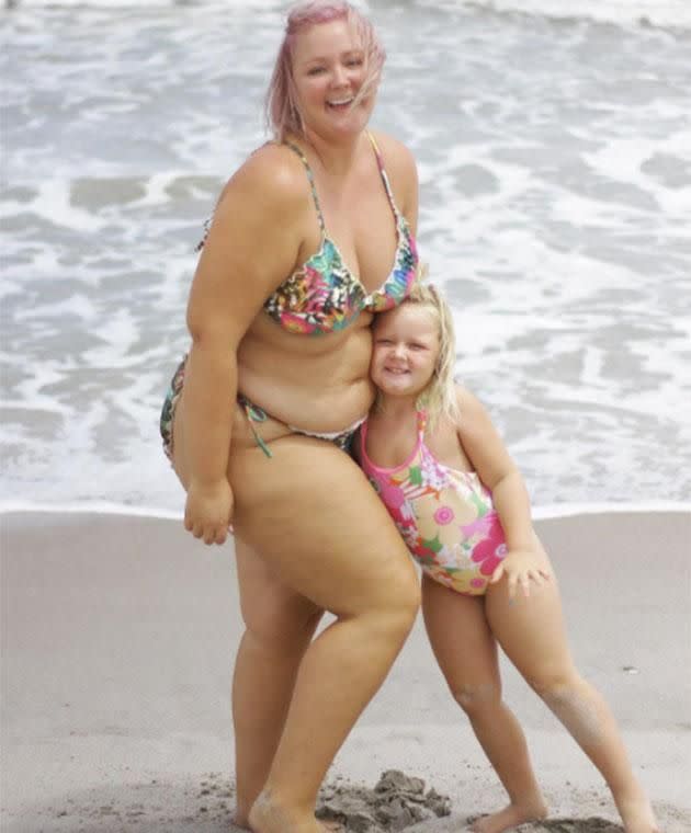 Allison Kimmey's daughter revealed a girl called her 'fat'. Photo: Instagram