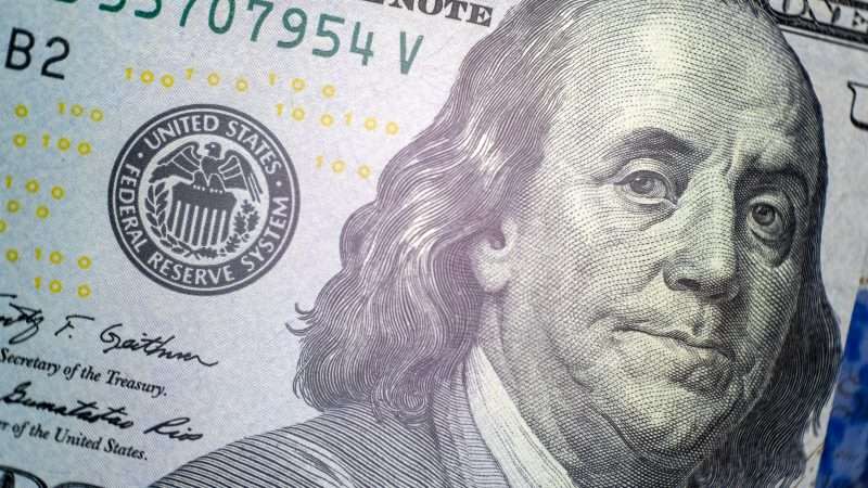 Benjamin Franklin as seen on a $100 bill