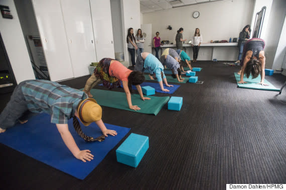 yoga kids downward dog