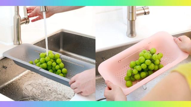 Blue Ginkgo Over-the-Sink Colander Strainer Basket Review