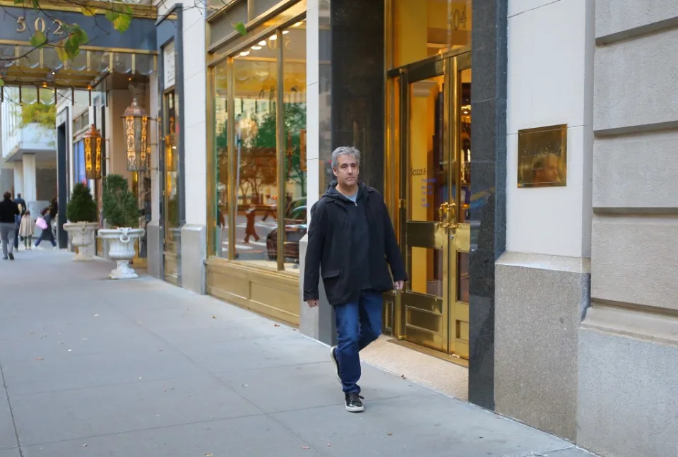 Former Trump attorney Michael Cohen seen leaving his residence at 502 Park Ave. on November 8, 2023. J. Messerschmidt for NY Post