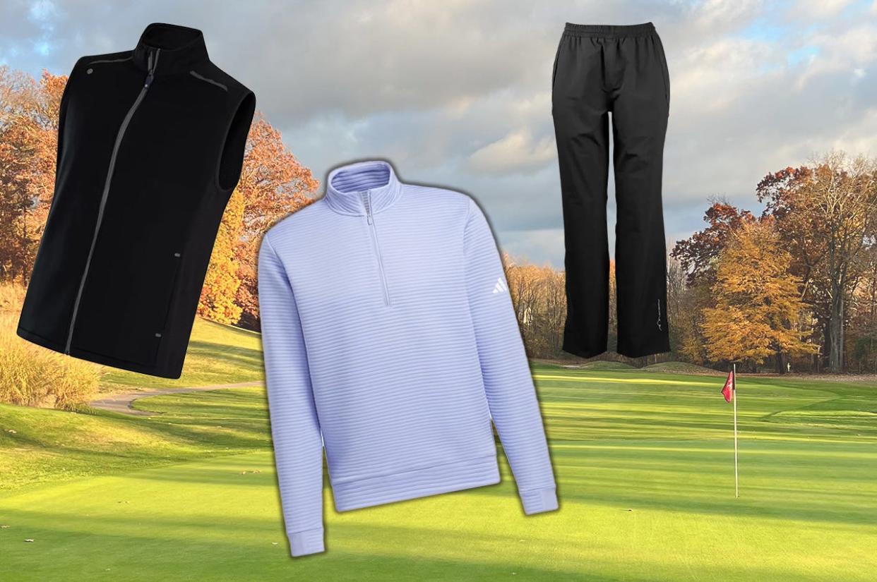 Autumn golf apparel