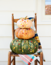 <p>We know this might be a stretch, but if you're anything like us and save your pumpkins long after Halloween has passed, this might be for you. Try for shades of green and add garland or even small ornaments to take it from fall to winter. </p>