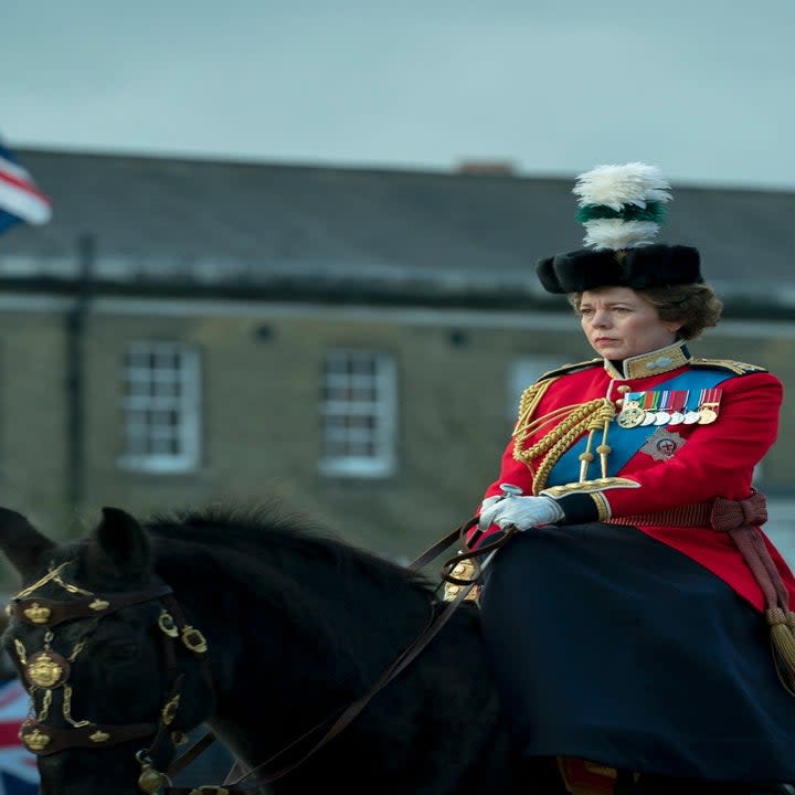 Olivia Colmon rides a horse