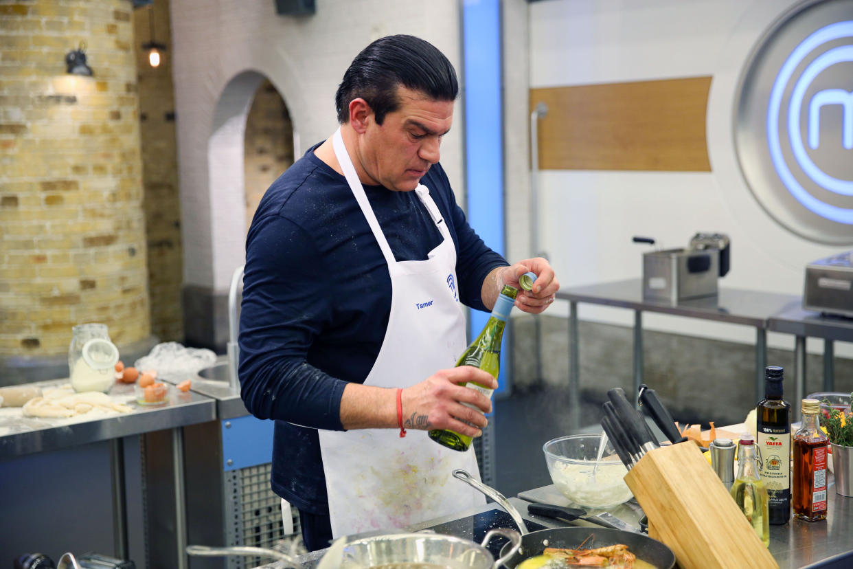 Celebrity MasterChef's Tamer Hassan. (BBC)