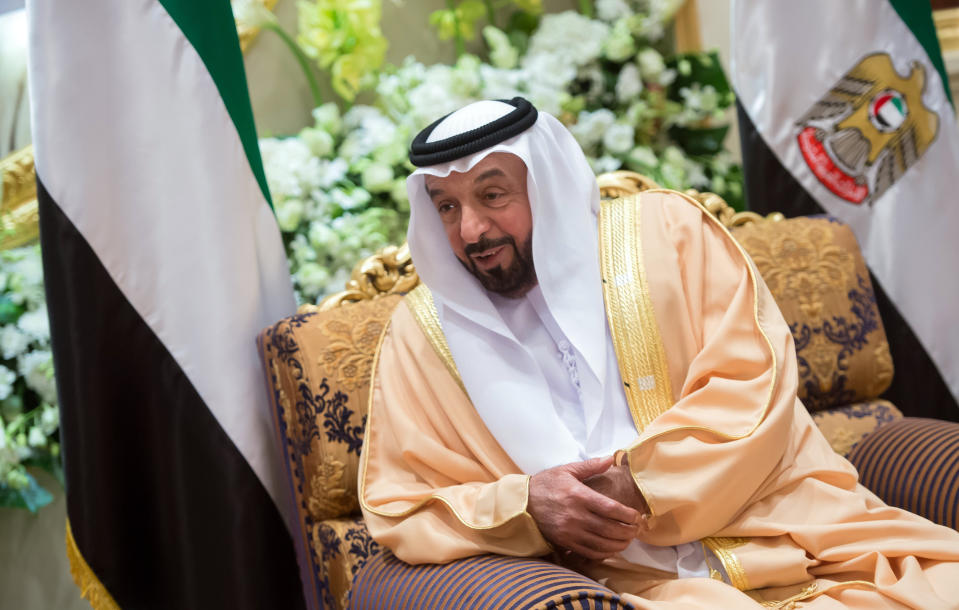 <p>Scheich Khalifa Bin Zayed Al-Nahayan ist der derzeitige Präsident der Vereinigten Arabischen Emirate. <em>[Bild: Getty]</em> </p>