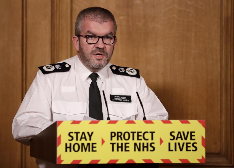 Martin Hewitt, chair of the National Police Chiefs’ Council, has written to the Home Secretary (Matt Dunham/PA) (PA Archive)