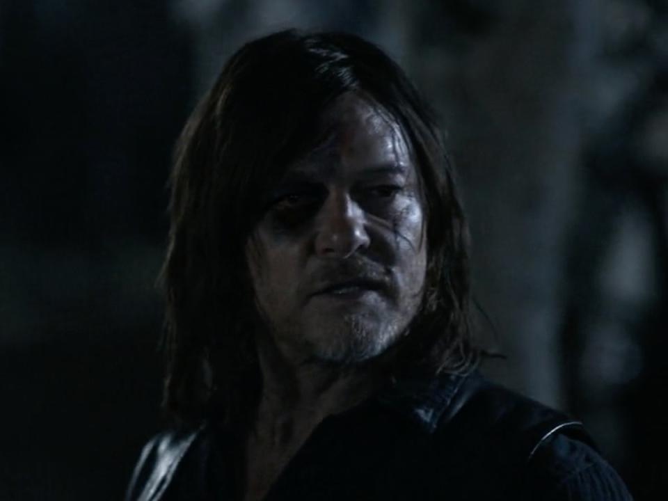 Norman Reedus says ‘the walking dead’ in ‘The Walking Dead’ finale (AMC Studios)