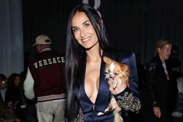 Demi Moore's Dog is a Fashion Week Fixture and More Celebrity Photos from  Milan