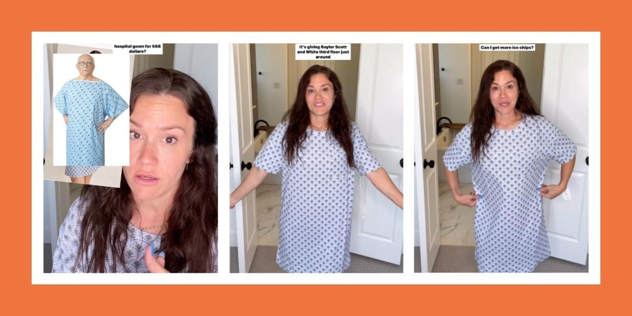Viral review of 'hospital gown dress'