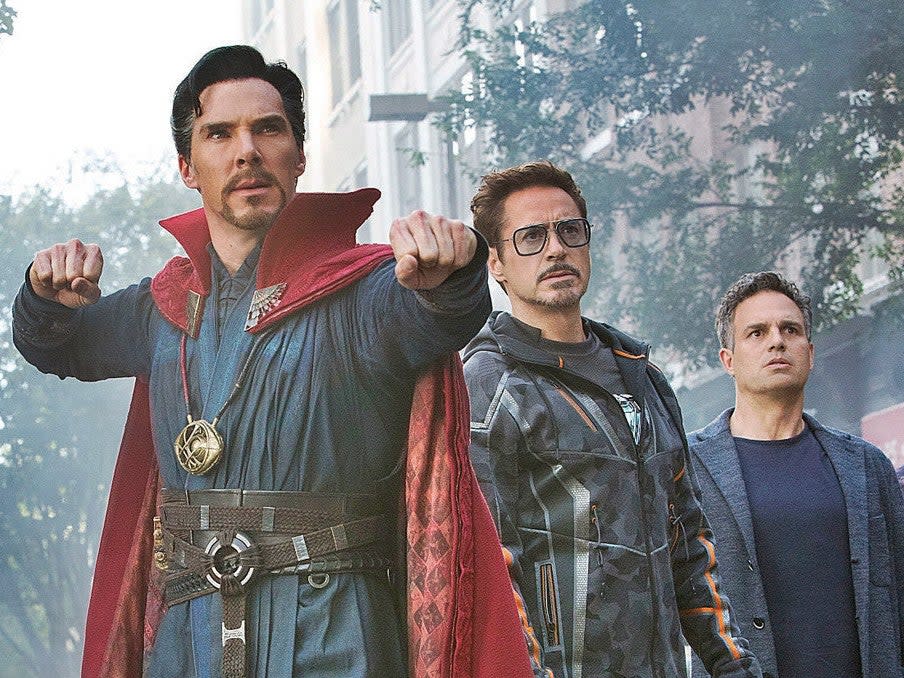 <p>File image: Doctor Strange, and Iron Man in Avengers Infinity War</p> (Disney/Marvel)
