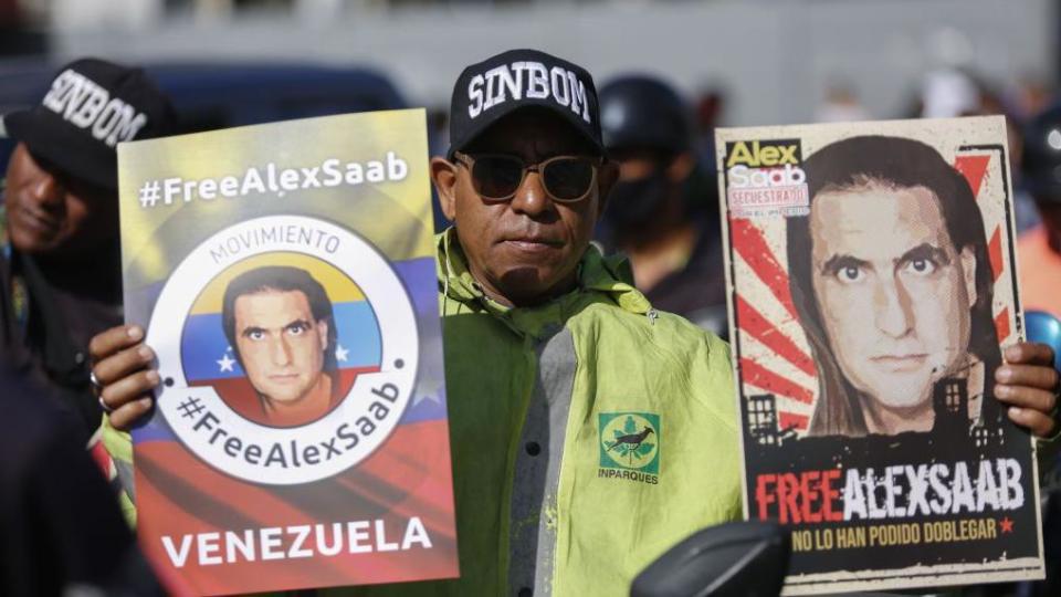Manifestación a favor de Alex Saab en Venezuela