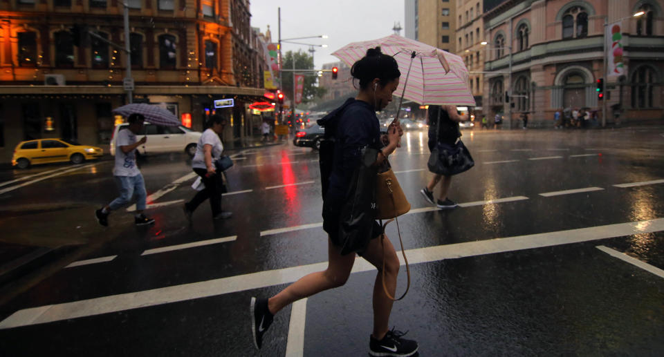 Sydney's annual rain record is about to be smashed. Source: AAP