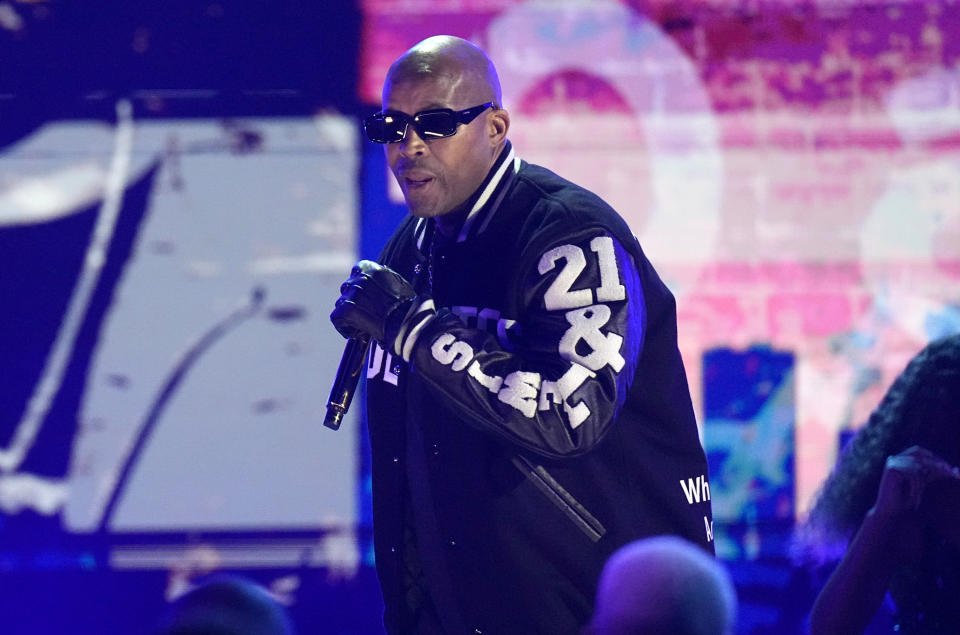 Warren G performs "Regulate" at the BET Awards on Sunday, June 25, 2023, at the Microsoft Theater in Los Angeles. (AP Photo/Mark Terrill)