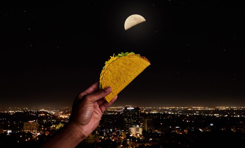 Taco Bell says the moon will look like a taco on May 4.