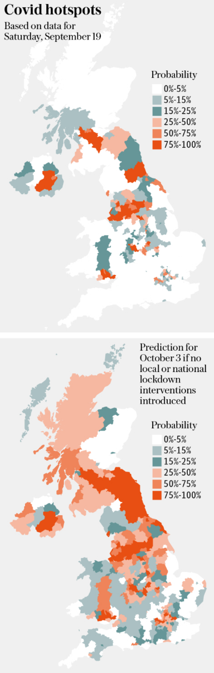 Covid UK Hotspots