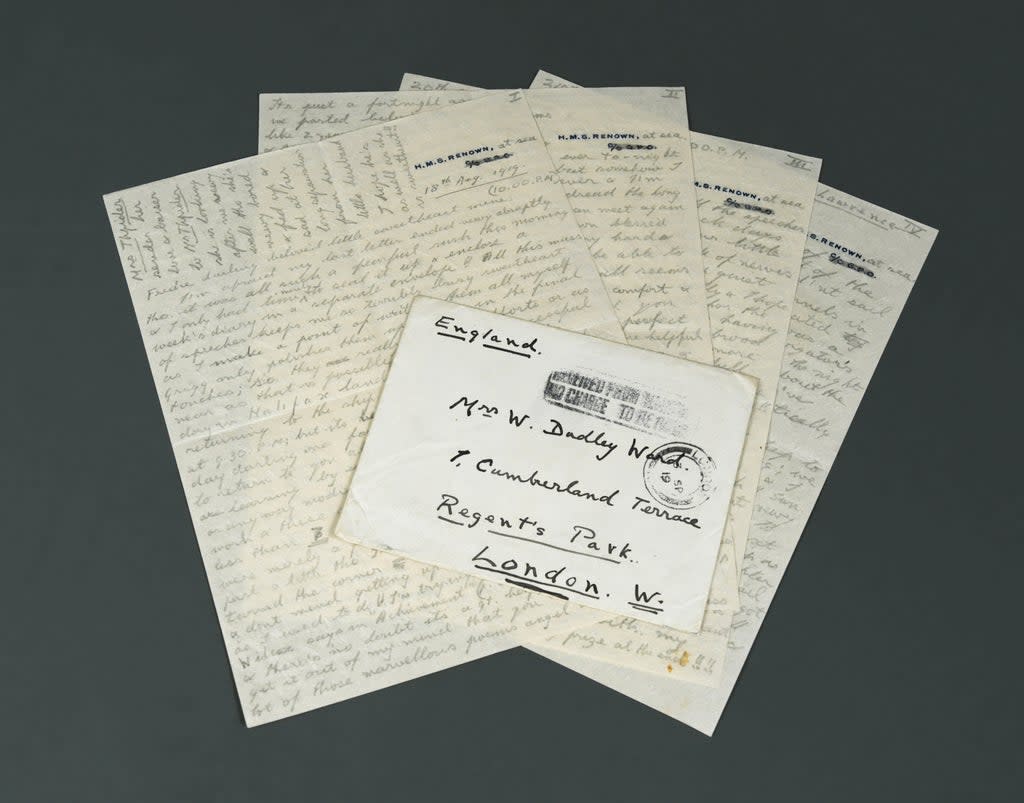 A love letter sent from Edward VIII to his married mistress Freda Dudley Ward is to be sold at auction. (Cheffins/ PA)