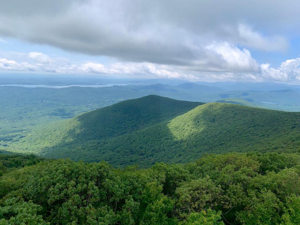 A mountain view in the Catskills in New York state.