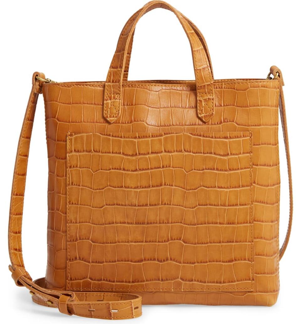 <strong>Buy It!</strong> Madewell The Zip-Top Small Transport Embossed Leather Crossbody Bag, $100.80 (orig. $168); <a href="https://click.linksynergy.com/deeplink?id=93xLBvPhAeE&mid=1237&murl=https%3A%2F%2Fshop.nordstrom.com%2Fs%2Fmadewell-the-zip-top-small-transport-embossed-leather-crossbody-bag%2F5454632%2Ffull&u1=PEO%2CNordstromHasKateSpade%2CToryBurch%2CandMarcJacobsHandbagsforUpto60%25Off%2Ckamscram%2CUnc%2CGal%2C6182461%2C202002%2CI" rel="nofollow noopener" target="_blank" data-ylk="slk:nordstrom.com;elm:context_link;itc:0;sec:content-canvas" class="link ">nordstrom.com</a>