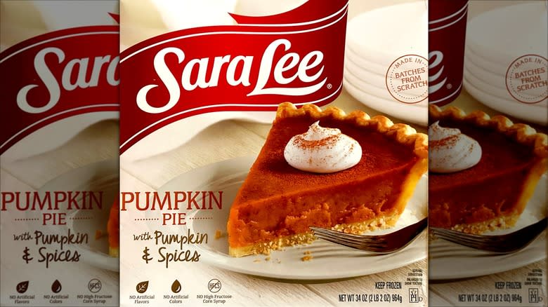 Sara Lee Pumpkin Pie box