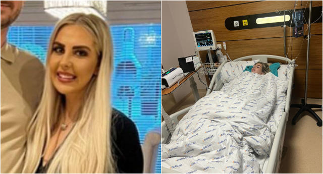 Mother-of-two's breast implants 'fall out of her chest' after botched  surgery in Turkey