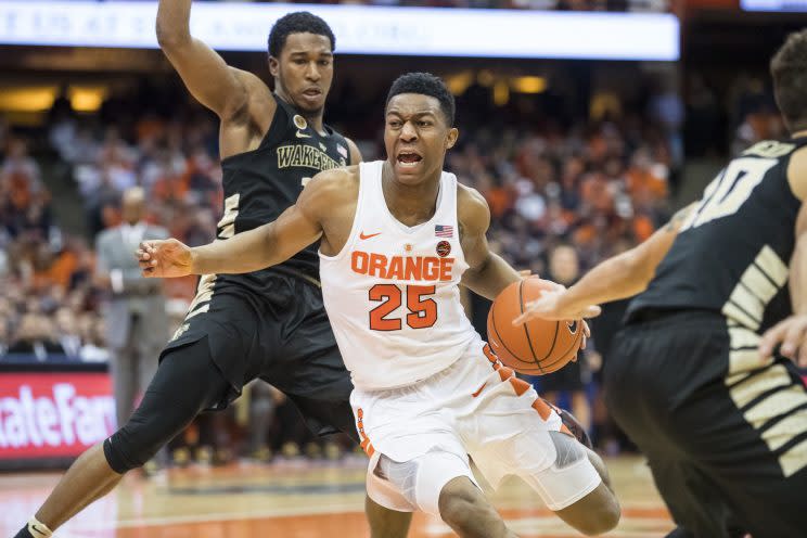 Fans of Syracuse and Wake Forest will all be crossing their fingers on Sunday, hoping for a bid. (Getty)