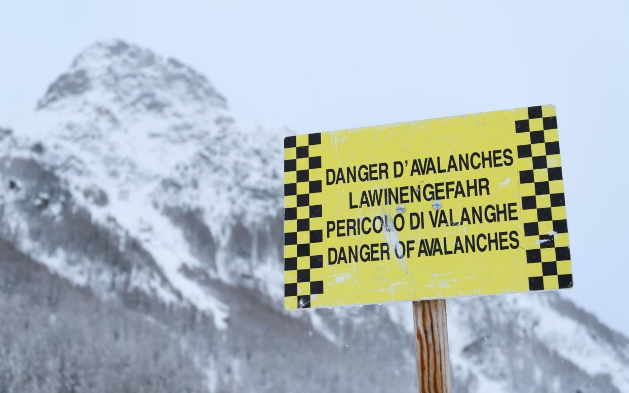 The avalanche took place at an altitude of 2,500 metres in an area called the Col de Fenestral - AFP