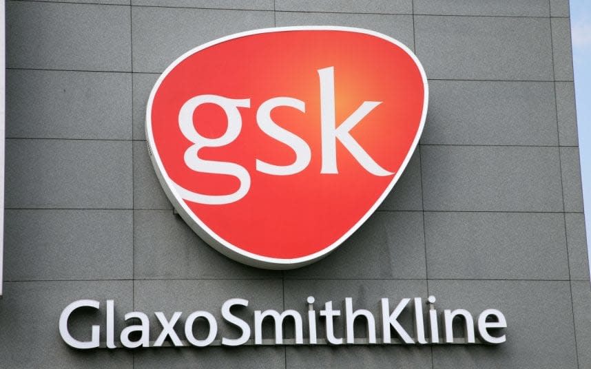 GSK sign - © imageBROKER / Alamy Stock Photo