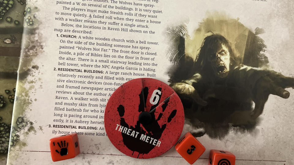 Image of a threat level wheel from The Walking Dead RPG