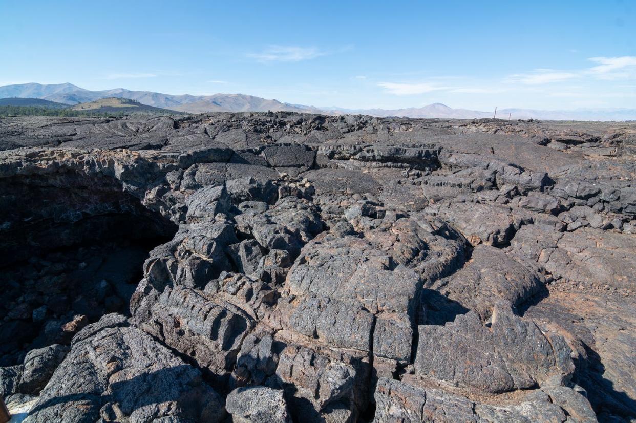 <span class="caption">Weathering of rocks like these basalt formations in Idaho triggers chemical processes that remove carbon dioxide from the air.</span> <span class="attribution"><a class="link " href="https://flic.kr/p/2hMZxfS" rel="nofollow noopener" target="_blank" data-ylk="slk:Matthew Dillon/Flickr;elm:context_link;itc:0;sec:content-canvas">Matthew Dillon/Flickr</a>, <a class="link " href="http://creativecommons.org/licenses/by/4.0/" rel="nofollow noopener" target="_blank" data-ylk="slk:CC BY;elm:context_link;itc:0;sec:content-canvas">CC BY</a></span>