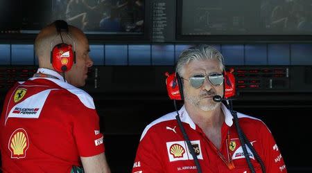 Germany Formula One - F1 - German Grand Prix 2016 - Hockenheimring, Germany - 30/7/16 - Ferrari team principal Maurizio Arrivabene before practice. REUTERS/Ralph Orlowski