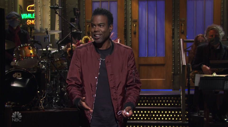 Chris Rock hosts 'Saturday Night Live' on Oct. 3, 2020. (NBC)