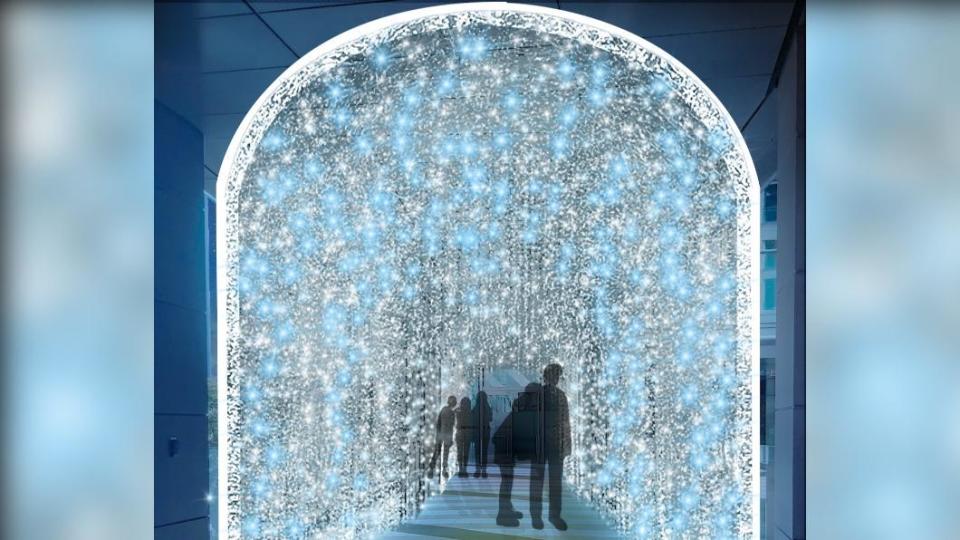 「琉星光廊」以城市意象作為設計概念。（圖／新北市政府提供）