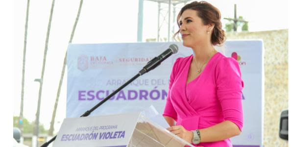 Marina del Pilar dirige ceremonia de arranque del Escuadrón Violeta en Ensenada