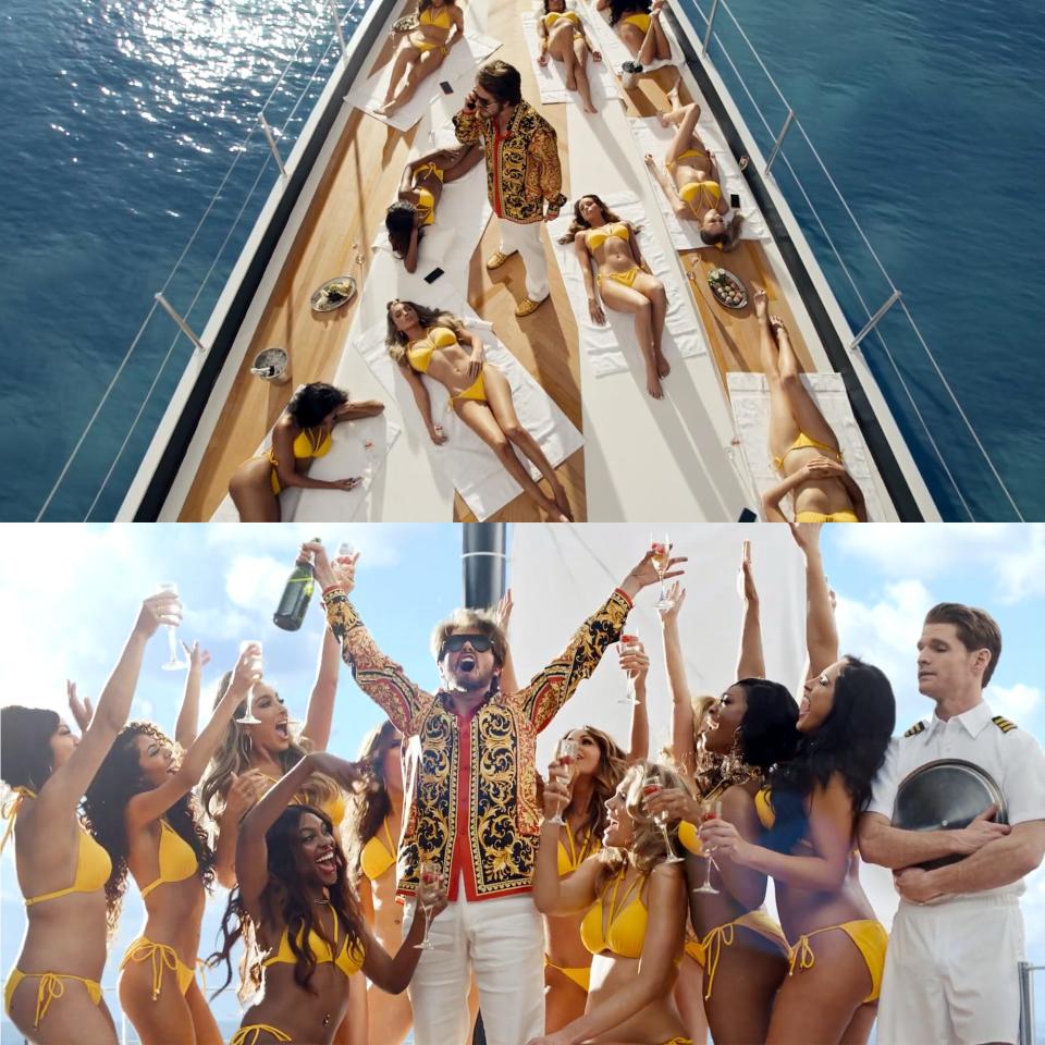 yacht scene the man