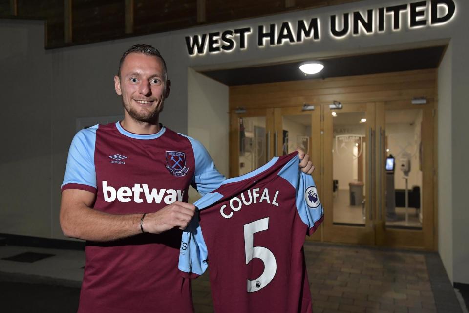 Vladimir Coufal has enjoyed a fine start in east London (West Ham United FC via Getty Images)