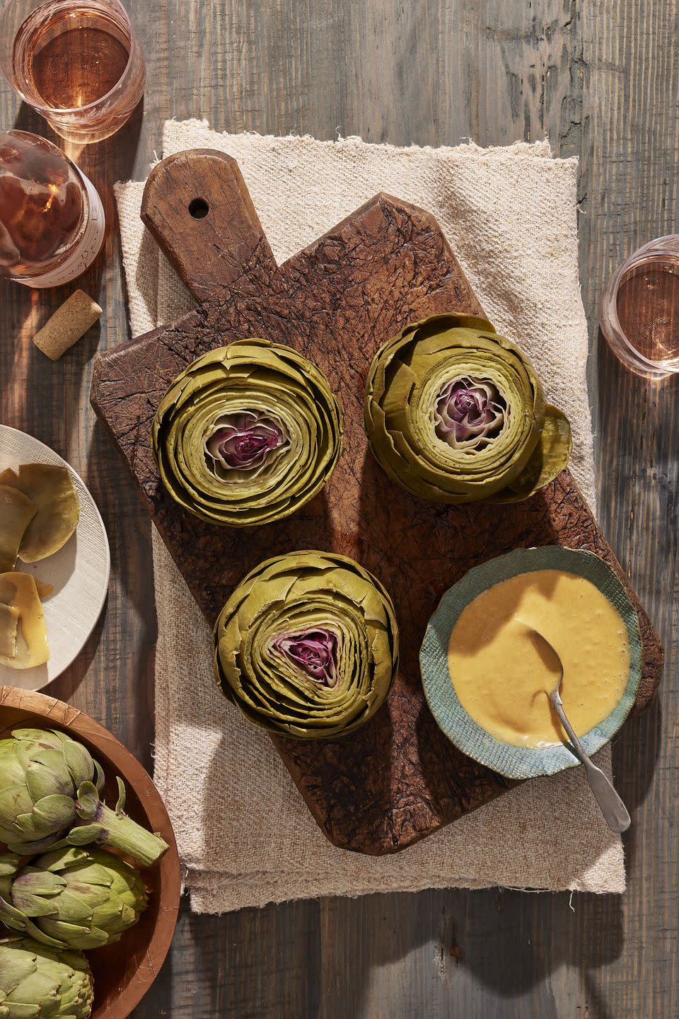 <p>Is there anything more elegant than steamed artichokes? Here, an absolutely to-die-for garlic sauce adds a ton of flavor, and keeps the carbs at bay.</p><p><strong><a href="https://www.countryliving.com/food-drinks/a37272392/steamed-artichokes-with-smoked-paprika-aioli-recipe/" rel="nofollow noopener" target="_blank" data-ylk="slk:Get the recipe;elm:context_link;itc:0;sec:content-canvas" class="link ">Get the recipe</a>.</strong></p>